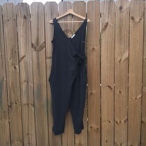 Saturday Sunday cropped jumpsuit, size MP, grey